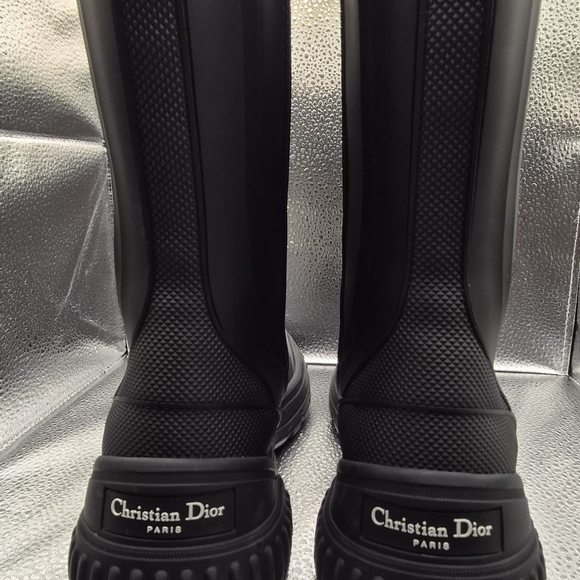 Dior Black Ankle Boots with Silver Buckles - Picture 5 of 13